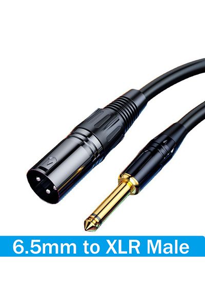 OIMG كابل تمديد 5 أمتار 6.5 مم إلى ذكر XLR 6.5 مم إلى أنثى أو ذكر XLR للتسجيل الاحترافي