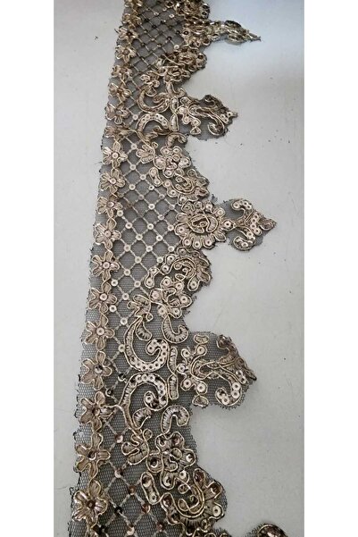 BERKE TUHAFIYE AKSESUAR عرض 10 ياردات 10 سم ترتر مطرز جبر فرنسي بنمط عثماني