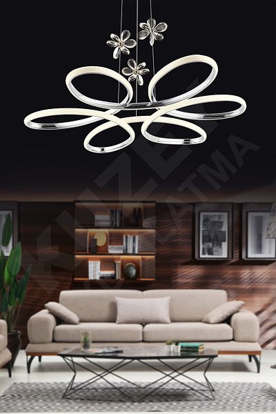KUZEY AYDINLATMA Daisy Stone Led 3 Color Remote Control Lighting 3 Pieces