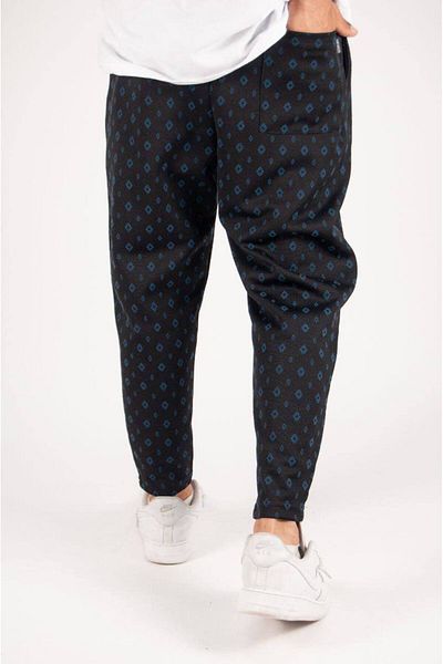 SUPERBLUE Ανδρικό παντελόνι μπαγκέτας με στάμπα casual navy