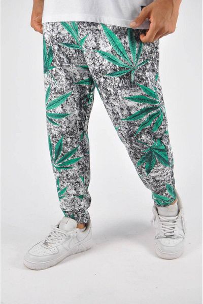 SUPERBLUE Ανδρικό παντελόνι με μοτίβο casual πράσινο μπαγκέτα