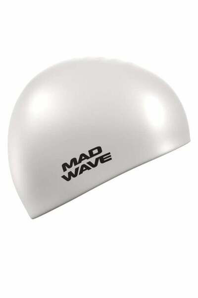 Mad Wave Madwave Uzun Saç Silikon Beyaz Yüzme Bone