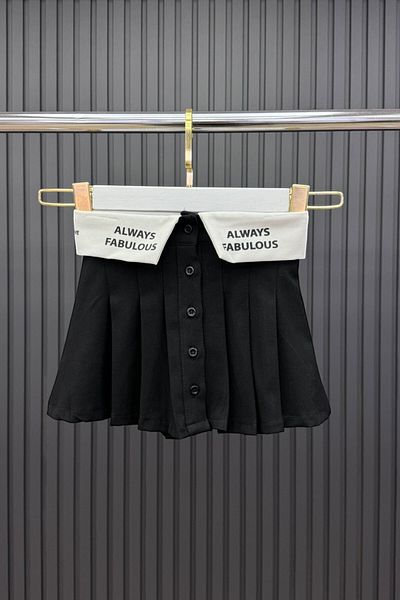 KALBEN ÇOCUK Girl's Black Pleated Skirt