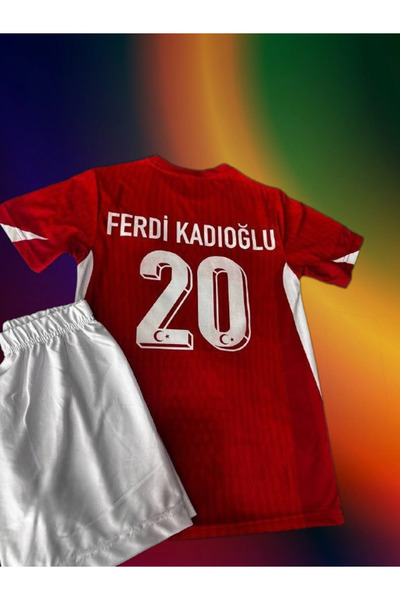 Alaturka Mix Türkiye Milli Takım Euro 2024 Ferdi Kadıoğlu Çocuk Kırmızı Forması