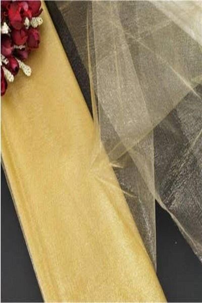 HOBİ Bundle Tulle Gold Gold Color Decoration Tulle Bride Groom Bundle Tulle Ornamental Tulle Width 1X3 Meters Size