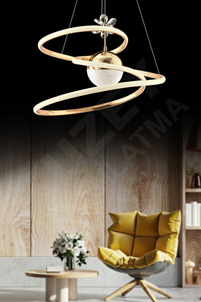 KUZEY AYDINLATMA Alya Toplu 3 Renk Yanan Ledli Kumandalı Avize 3 Lü