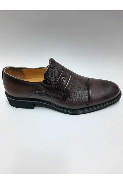 Ataç Ataç Genuine Leather Laceless Brown Light Sole Summer Classic Men's Shoes