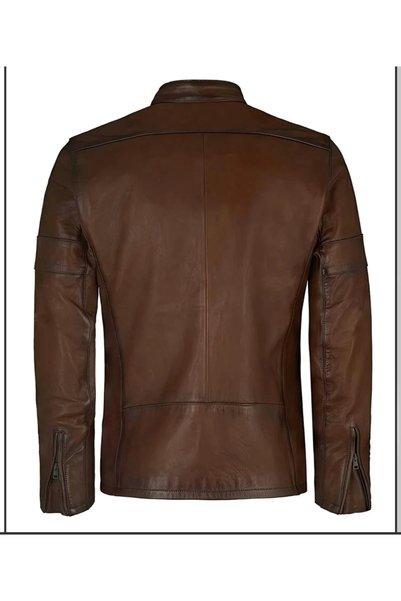 DESAR Bulga Men's Tan Genuine Leather Coat