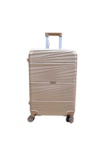 Laguna Slikon Kırılmaz Büyük Boy Altın Valiz