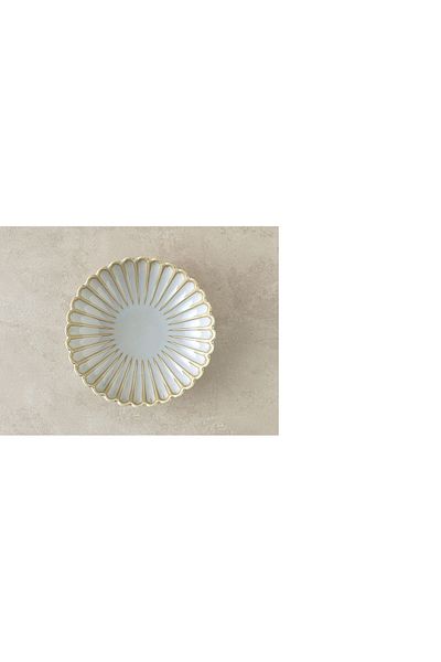 English Home Gray Fiore New Bone China Salad Bowl