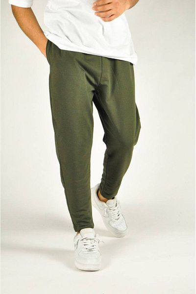 SUPERBLUE Ανδρικό Loose Basic Casual Sports Παντελόνι Χακί Μπαγκέτα