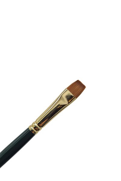 SYArts Perie cu vârf sintetic cu tăiere dreaptă SERIA SPECIALĂ SHORT CLAY NR: 10 (Stroke, Vopsea în ulei, Acrilic)