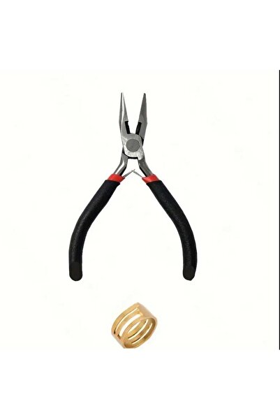 yiğit aksesuar Pense ve Halka Açma Yüzüğü 2 Li Takı Yapma Araç Gereç Malzemeleri