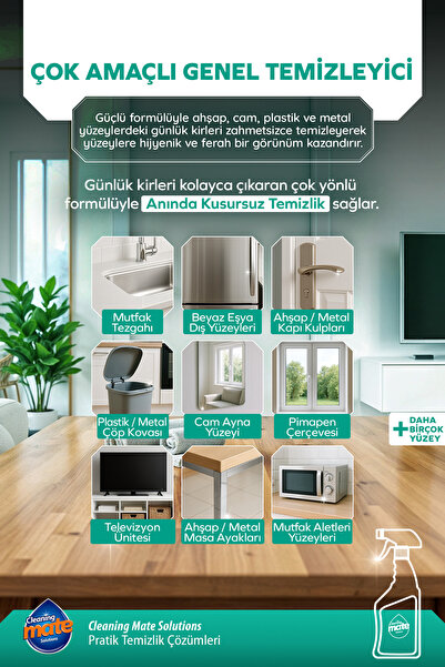 Cleaning Mate Solutions Çok Amaçlı Genel Temizleyici