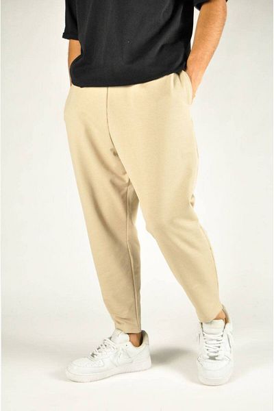 SUPERBLUE Ανδρικό Loose Basic Casual Sports Μπεζ παντελόνι μπαγκέτας