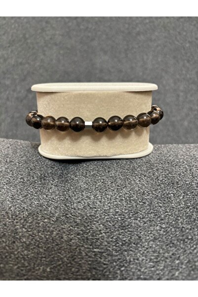 İnnahome Dumanlı Kuvars Bileklik Zihin Açıklığı ve Ruhsal Denge Taşı