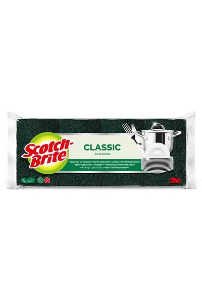 3M Scotch-Brite Classic Scrub Sponge Pack (8 Pc.)