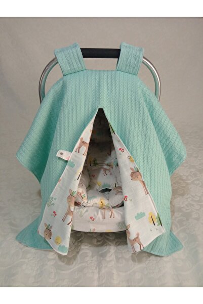 Wenaris % 100 pamuk Puset Örtüsü 1 parça ( Puset Minderi ve Puset Çarşafı dah...