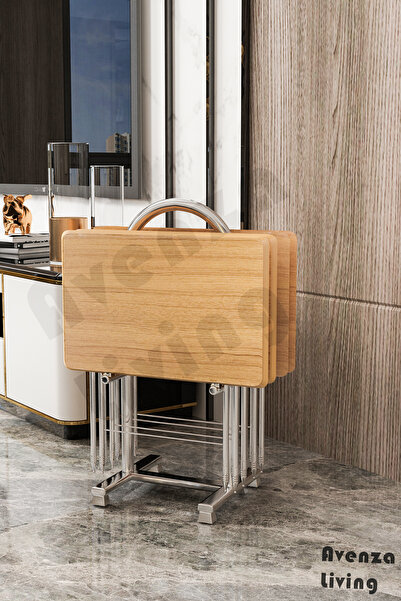 Avenza living Avenza Çanta Zigon Sehpa 33 x 53 MDF Mebran Kaplama