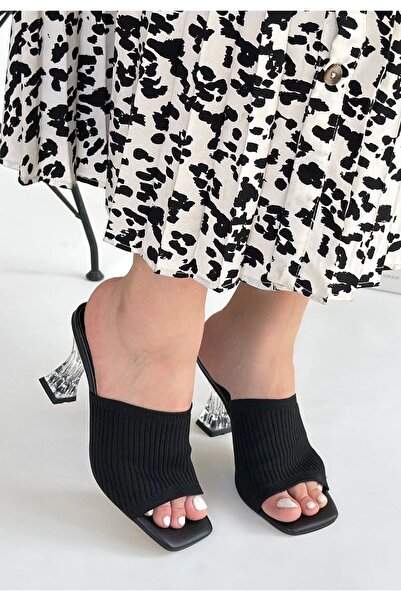 meSga butik Erja Siya Knitwear Heeled Slippers