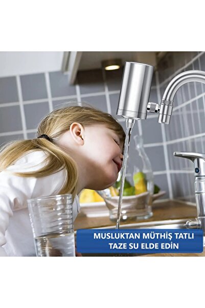 UmoTech Musluk Ucu Su Arıtma Filtresi Paslanmaz Çelik Multifonksiyonel Mebran...
