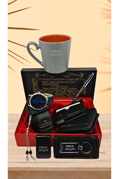 HediyesiBizden KİŞİYE ÖZEL HEDİYE SETİ ( SAAT-KEMER-CÜZDAN -KARTLIK-TESBİH- Ç...