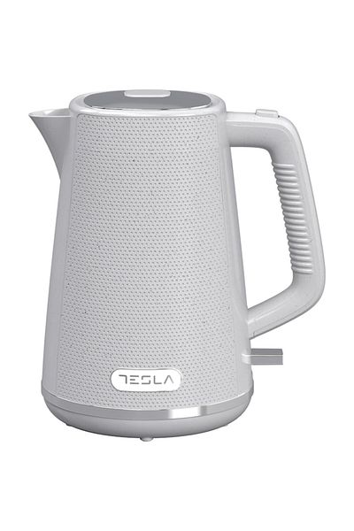TESLA Fierbator Tesla KT400GX, 1.7L, 2200Woprire automata, LED, baza rotativa 360, alb/gri