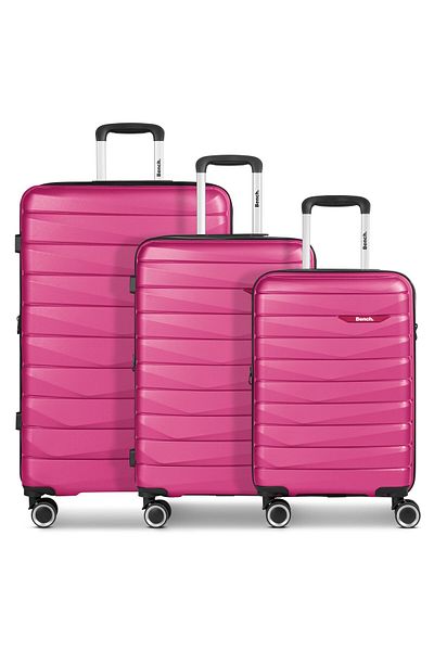 BENCH Paris 4 Wheels Suitcase Set 3-piece With Expansion Pleat