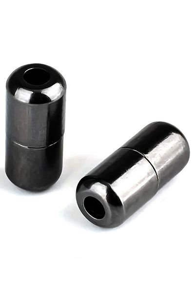 hapshoe Screw Black Color 5 Pairs Shoe Lace Tips
