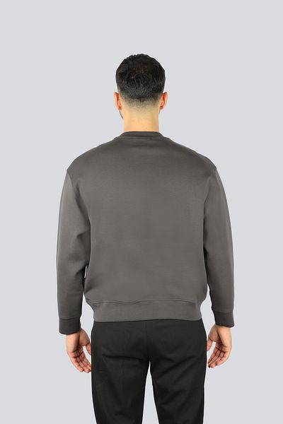 Emporio Armani Men's Regular Fit Black Sweatshirt Round Neck Long Sleeve