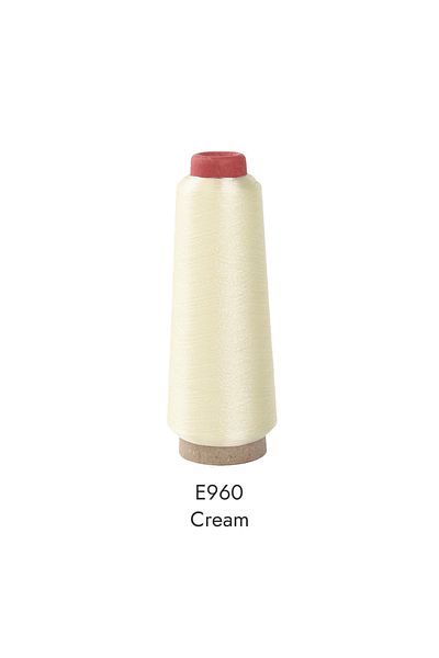 Choice E960 Cream 150D 3000M Per Cone Metallic Thread Yarn For Computerized Embroidery Decorative Sewing 28