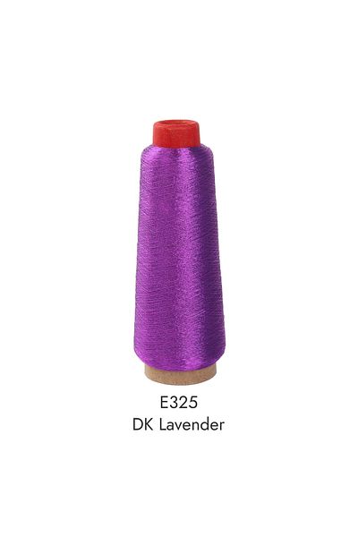 Choice E325 DK Lavender 150D 3000M Per Cone Metallic Thread Yarn For Computerized Embroidery Decorative Sew