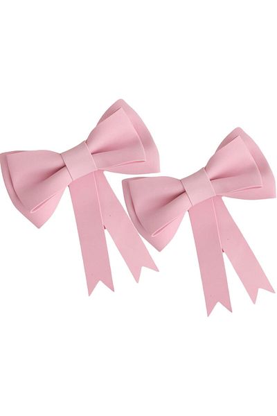 fulina 2 Pcs Pink Bow Cake Toppers,Cute Design,Decorations Add a Romantic & Dreamy Feeling,For Birthdays