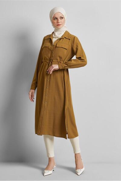 Alvina Shirt Collar Tunic Tunic 45413