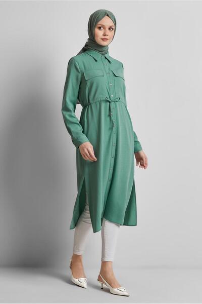 Alvina Shirt Collar Tunic Tunic 45413