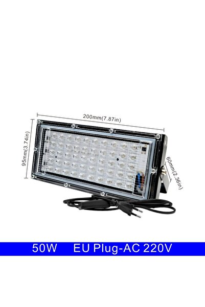 Choice كشاف ليد بالأشعة فوق البنفسجية 50 واط 220 فولت قابس الاتحاد الأوروبي 1...