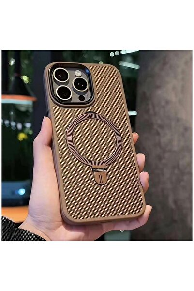 Zebana Apple iPhone 16 Pro Uyumlu Kılıf Zebana Best Karbon Fiber Kılıf (Kablo...