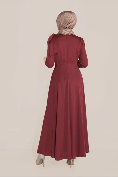 Alvina Shoulder Detail High Waist Dress 40735