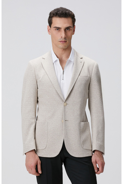 Network Bej Örme Ceket