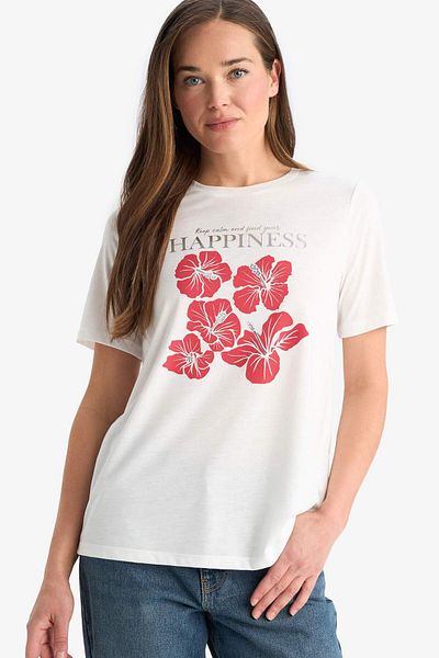 DeFacto Regular Fit Crew Neck Printed Short Sleeve T-Shirt F4846Ax25Sm