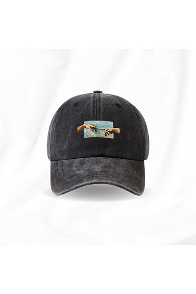 Touz Moda Vintage Creazione di Adamo εμπριμέ Unisex καπέλο με πλύσιμο