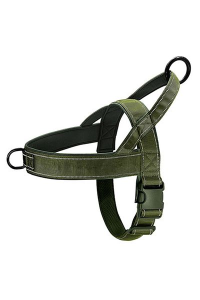 Choice XL green New Dog Tactical Chest Harness Nylon Material Medium and Large Dog A7 Pet Chest Harness Dog