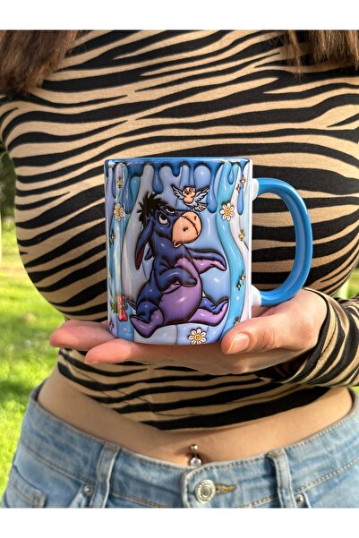 mug shop Eeyore, Winnie the Pooh Porselen Tasarım Mega Hediyelik Kupa Bardak