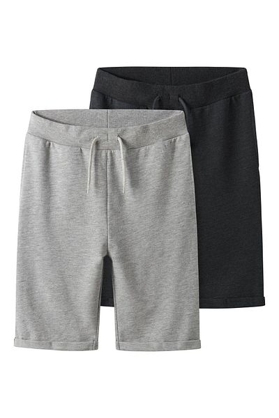 TWO SOON Shorts 2er-Pack glatte Jogging