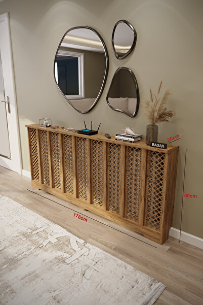 BAGAX Zeugma Model, Çam Renk,iç Ölçü 176 Cm Dış Ölçü 180 Cm Petek Kaplama, Dresuar