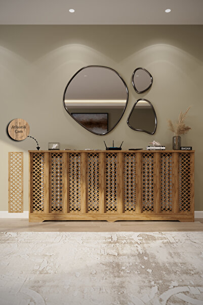 BAGAX Zeugma Model, Çam Renk,iç Ölçü 176 Cm Dış Ölçü 180 Cm Petek Kaplama, Dresuar