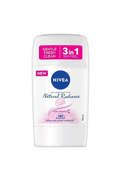 NIVEA Antiperspirant Stick for Women Natural Radiance 50ml Long-Lasting Protection & Freshness
