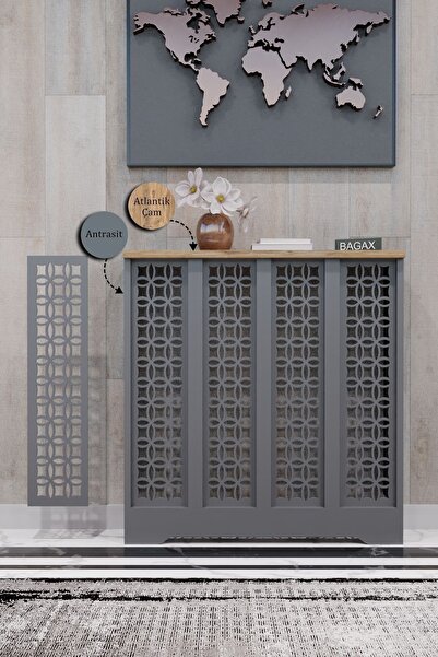 BAGAX Ayasofya Model, Antrasit Üstü Çam Renk,iç Ölçü 76 Cm Dış Ölçü 80 Cm Pet...