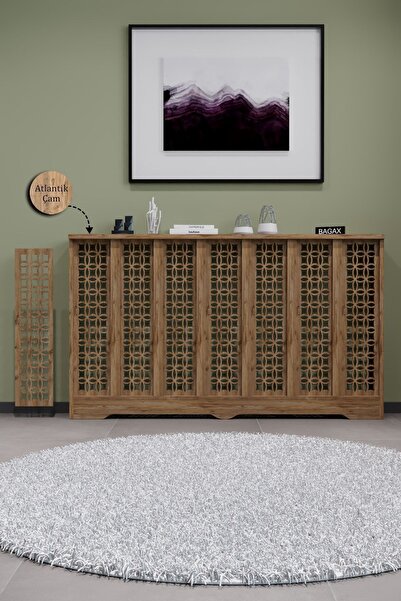 BAGAX Ayasofya Model, Çam Renk,iç Ölçü 136 Cm Dış Ölçü 140 Cm Petek Kaplama, Dresuar