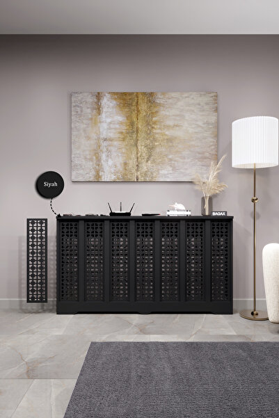 BAGAX Truva Model, Siyah Üstü Beyaz Renk,iç Ölçü 136 Cm Dış Ölçü 140 Cm Petek...